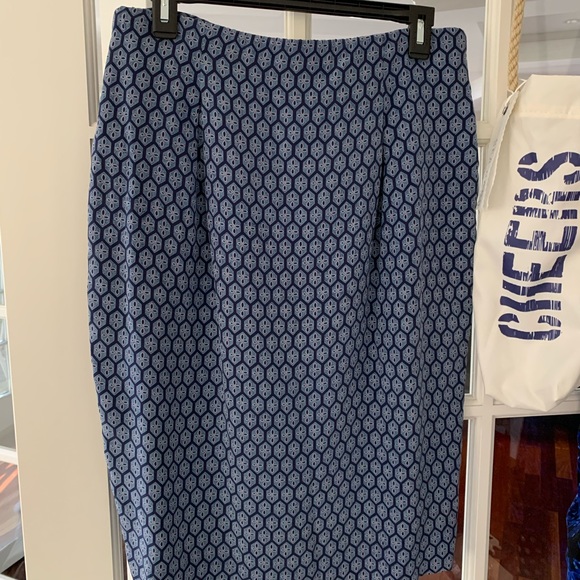 EUC DANA BUCHMAN SILK! Skirt Mid Length Size 12 - Picture 2 of 5